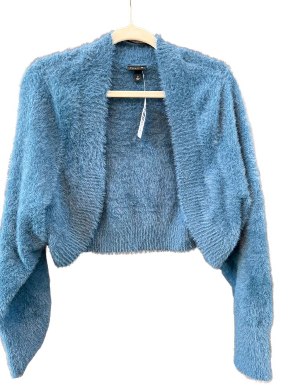 NWT Torrid Teal Blue Eyelash Shrug Sweater Size 3 3X 22/24
